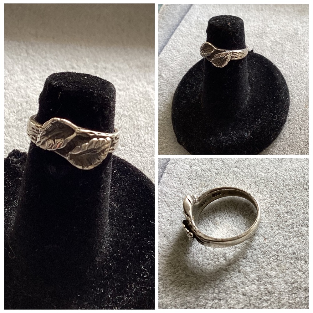🚨Final Sale🚨!! Vintage Sterling Silver Leaf Ring